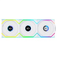 Вентилятор для корпуса Lian Li UNI FAN SL WIRELESS LCD Rev. Blade 3x120mm White G99.12RSLLCD1W3W.0