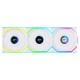 Вентилятор для корпуса Lian Li UNI FAN SL WIRELESS LCD Rev. Blade 3x120mm White G99.12RSLLCD1W3W.0