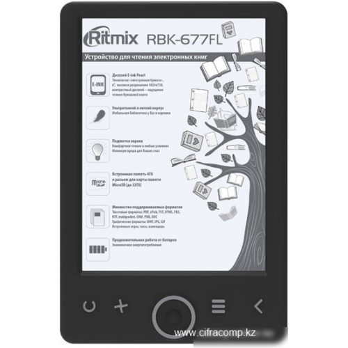 Электронная книга Ritmix RBK-677FL черный