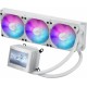 Система водяного охлаждения ASUS ROG Ryujin III 360 ARGB WHT Extreme, Asetekapos;s Emma Gen8 V2 Pump, magnetic ROG ARGB fans, LCD DISPLAY, WHITE,BOX