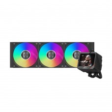 Водяное охлаждение для CPU PCCooler GT360 ARGB Display BK 115X/1200/1700/1851/AM4/AM5 Черный