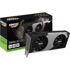 Видеокарта Inno3D GeForce RTX5060 Ti TWIN X2 OC, 16G GDDR7 128-bit HDMI 3xDP N506T2-16D7X-191073N