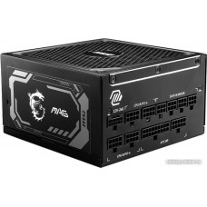 Блок питания MSI MAG A1250GL PCIE5, 1250W, Active PFC, 80+ GOLD, Full Modular, MAG A1250GL PCIE5