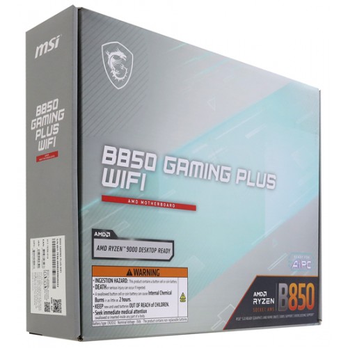 Материнская плата MSI B850 GAMING PLUS WIFI AM5 4xDDR5 4xSATA3 RAID 3xM.2 DP 2xType-C ATX