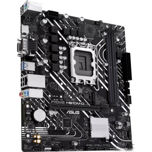 Материнская плата ASUS PRIME  H610M-D, LGA1700 2xDDR5 4xSATA3 M.2 VGA HDMI mATX