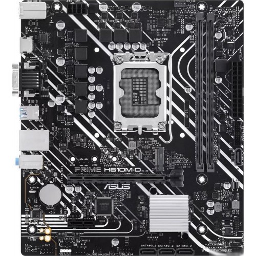 Материнская плата ASUS PRIME  H610M-D, LGA1700 2xDDR5 4xSATA3 M.2 VGA HDMI mATX