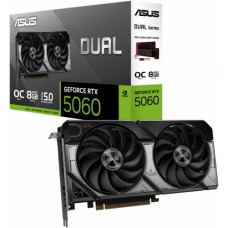 Видеокарта ASUS GeForce DUAL-RTX5060-O8G, 8GB GDDR7 128-bit 1xHDMI 3xDP DUAL-RTX5060-O8G