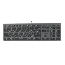 Клавиатура,  A4Tech Fstyler F60H Серый, KeyBoard USB, A4tech FX60H, SLIM, USB-HUB*2, Grey