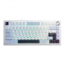 Клавиатура Bluetooth, Aula F75, Голубой-белый-фиолетовый, KeyBoard BT/wireless/Type C, mechanical, Blue-white-purple
