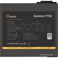 Блок питания Ocypus Gamma P750 Черный 750W Non modular, 80+ 230V EU WHITE, Gamma-P750-W1HDBK024X-EU