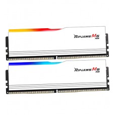 Комплект модулей памяти G.Skill RipJaws M5 RGB (AMD+Intel), F5-5200J4040A24GX2-RM5RW, DDR5, 48 GB, white, DIMM kit  (2x24GB)