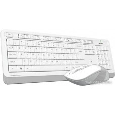 Клавиатура+мышь беспроводная A4tech Fstyler FG1010S-White USB
