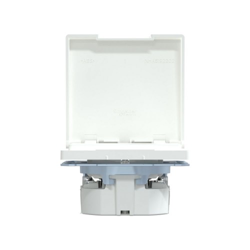 Розетка MERTEN MTN2314-6035 D-Life 16А с з/к с крышкой IP44 белый лотос