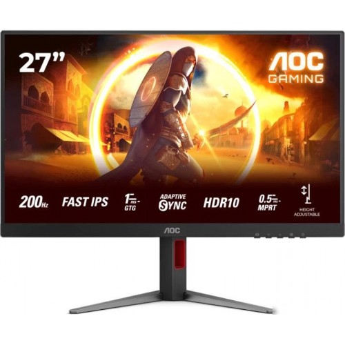 Монитор Игровой 27" AOC 27G4HA/01/00 IPS 1920x1080 200Hz 0.5ms 300cd/m 1000:1 2xHDMI 1xDP 2Wx2 Black