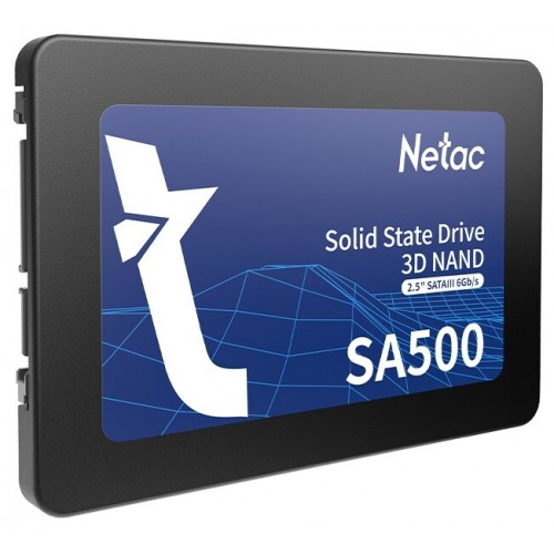 Твердотельный накопитель SSD 128Gb, SATA 6 Gb/s, Netac SA500, 2.5", 3D TLC, 500R/400W (NT01SA500-128-S3X)