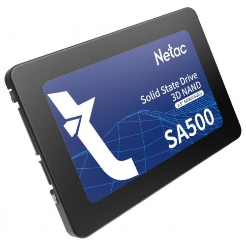 Твердотельный накопитель SSD 128Gb, SATA 6 Gb/s, Netac SA500, 2.5", 3D TLC, 500R/400W (NT01SA500-128-S3X)