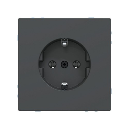 Розетка мех-м MERTEN MTN2301-6034 D-Life шторки винт.зажим антрацит