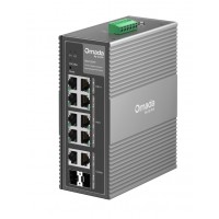 Коммутатор индустриальный PoE+ Smart GbE  10-портовый Tp-Link IES210GPP <JetStream™ 8 портов GbE(2× PoE++, 6× PoE+), 2 комбинированых GbE порта RJ45/SFP, бюджет мощности PoE 240W, интеграция с Omada SDN>