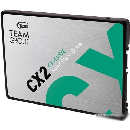 Твердотельный накопитель 2000GB SSD TeamGroup CX2 2.5” SATA3 R540Mb/s W490MB/s T253X6002T0C101