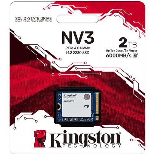 Твердотельный накопитель SSD M.2 PCIe Kingston SNV3SM3, 2TB, GB SNV3SM3/2T0, PCIe 4.0 NVMe