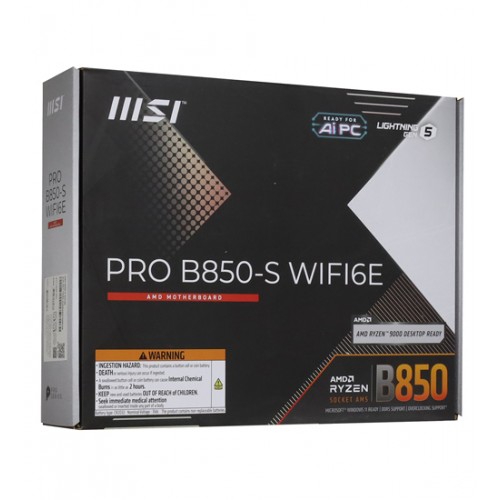 Материнская плата MSI PRO B850-S WIFI6E AM5 4xDDR5 4xSATA RAID 2xM.2 HDMI DP Type-C ATX