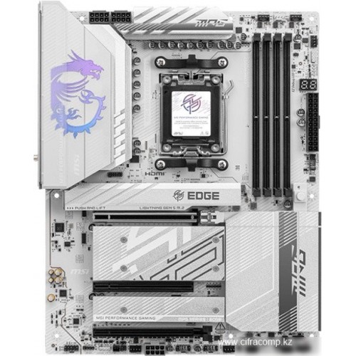 Материнская плата MSI MPG B850I EDGE TI WIFI AM5 B850 2xDDR5 2xSATA RAID 2xM.2 HDMI Type-C mTX