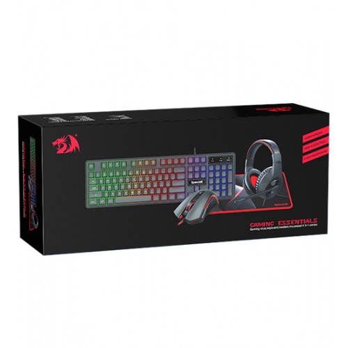 Клавиатура, мышь и наушники, USB,  Redragon S137 Черный, KeyBoard + mouse+headphone, Black (72335)