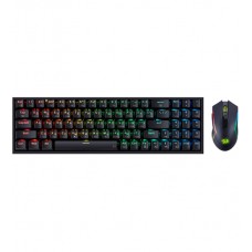 Клавиатура и мышь, USB,  Redragon S136, Черный, KeyBoard + mouse, BT/2.4G, Black (72158)
