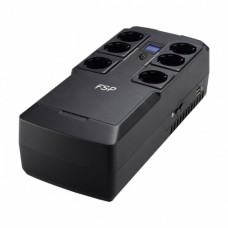 ИБП FSP Nanofit 800 480W/батарея 12V 5Ah/2xUSB charger 5V/1A//RJ45/6 розеток Euro/ЖК-дисплей