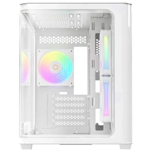 Корпус Ocypus Iota C50 WH Curve ARGB Digital mATX/ITX 2xUSB Type-C Белый Iota-C50-WHD300CD-GL