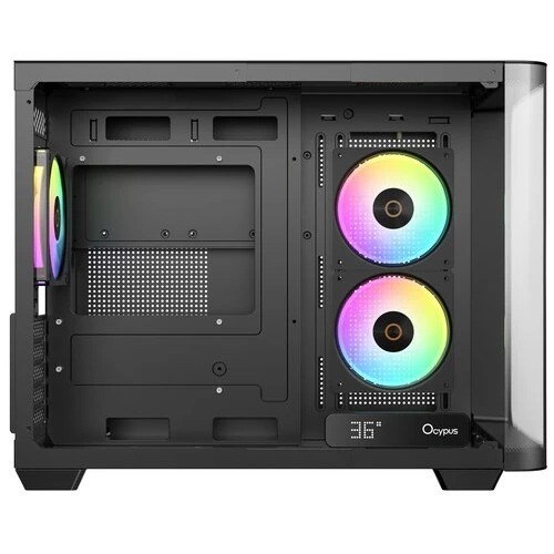 Корпус Ocypus Iota C50 BK Curve ARGB Digital mATX/ITX 2xUSB Type-C Черный Iota-C50-BKD300CD-GL