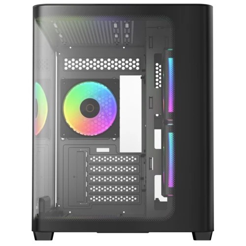 Корпус Ocypus Iota C50 BK Curve ARGB Digital mATX/ITX 2xUSB Type-C Черный Iota-C50-BKD300CD-GL