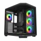 Корпус FSP U580-BA, ULTRA Tower ATX, ATX(BTF), M-ATX, Mini-ITX, VGA up to 415mm, 7xARGB FAN, Black