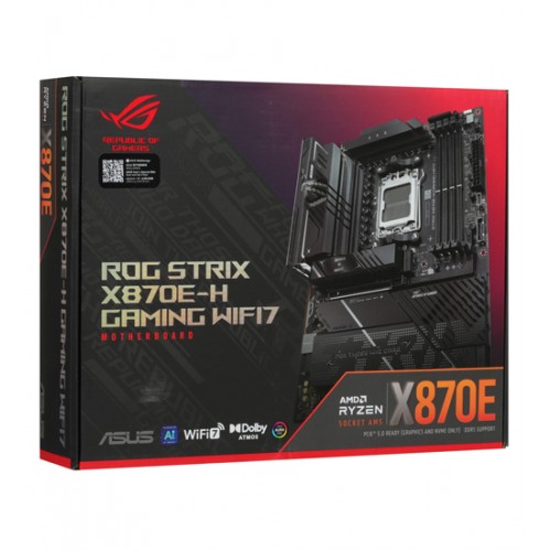 Материнская плата ASUS ROG STRIX X870E-H GAMING WIFI7 AM5 4xDDR5 4xSATA 4xM.2 HDMI 3xType-C ATX