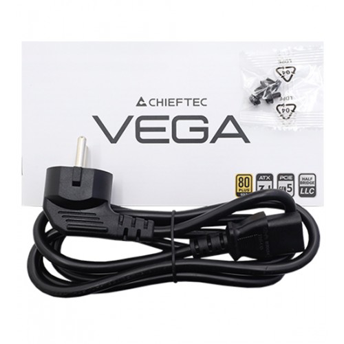 Блок питания ATX Chieftec Vega, PPG-750-S, 750W, ATX3.1, Power supply 80plus Gold