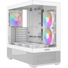 Корпус ATX midi tower SAMA, V40 , (Без БП) , White, Case