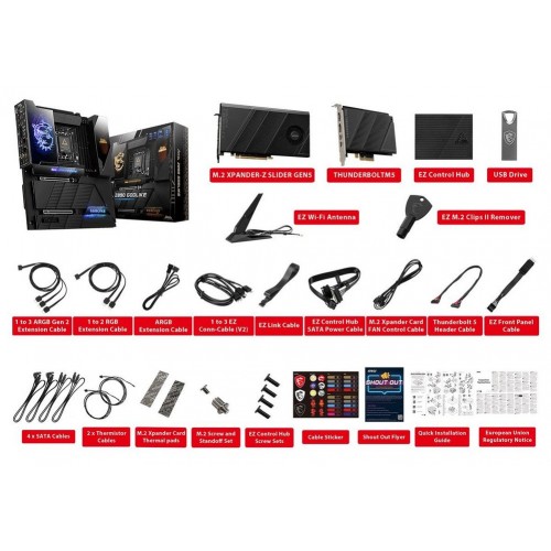 Материнская плата MSI MEG Z890 GODLIKE LGA1851 4xDDR5 4xSATA 8xM.2 USB-A 6xType-C E-ATX