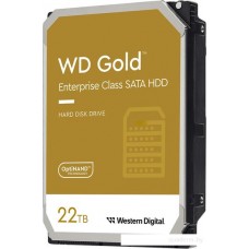 Жесткий диск HDD 22Tb SATA 6Gb/s Western Digital Gold WD221KRYZ, 7200rpm, 512Mb (WD221KRYZ)