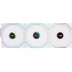 Вентилятор для корпуса Lian Li UNI FAN TL120 LCD Wireless 3x120mm Белый G99.12TLLCD1W3W.00