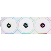 Вентилятор для корпуса Lian Li UNI FAN TL120 LCD Reverse Blade Wireless 3x120mm G99.12RTLLCD1W3W.00