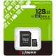 Карта памяти microSDXC 128GB, Kingston SDCS3/128GB, Canvas Select Plus Gen3, A1, 100M/s, +adapter (SDCS3/128GB)