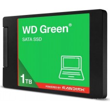 Твердотельный накопитель 1000GB SSD WD GREEN 2.5”/7mm SATA R545/W545MB/s WDS100T5G0A