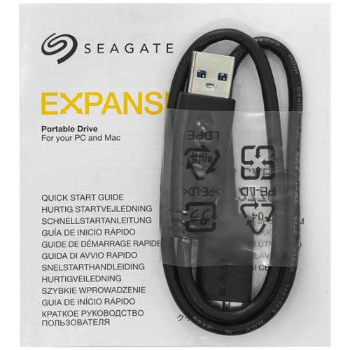 Внешний HDD Seagate  4Tb  Expansion STKM4000400 2,5" USB3.0 Черный Пластик