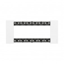 Рамка декоративная Bticino KA4806KW Living Now 6 модулей белый