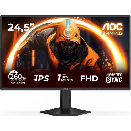 Монитор Игровой 24,5" AOC 25G50Z/01 IPS 1920x1080 260Hz 0.3ms 300cd/m 1000:1 HDR10 HDMI DP Черный
