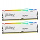 Модуль памяти Kingston Fury Beast White RGB EXPO, DDR5 DIMM 32Gb (KIT 2x16Gb) 5600MHz CL36 (KF556C36BWEAK2-32)