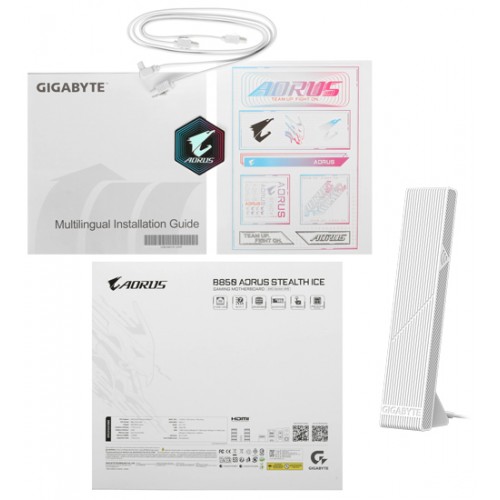 Материнская плата GIGABYTE B850 AORUS STEALTH ICE, MB Socket AM5, ATX, AMD B850 (HDMI) 4DDR5, PCIx16,PCIx1