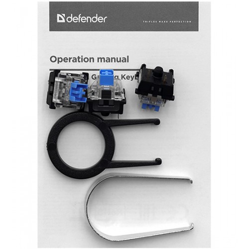 Клавиатура USB, Defender Defender Mirax GK-352 RU, Черный, (45352), KeyBoard Black