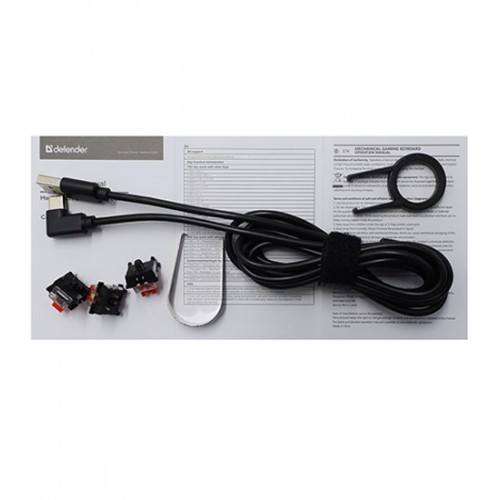 Клавиатура USB, Defender Cairon GK-081 RU, Черный, (45081), KeyBoard Black