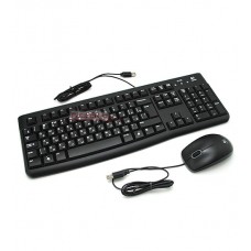 Клавиатура и мышь, USB, Logitech MK120 Desktop, Optical mouse, [920-002561], black, KeyBoard + mouse, [920-002561]
